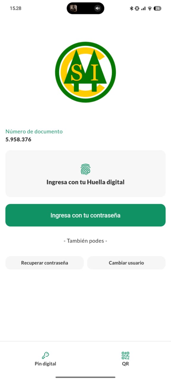 App COOPASI en pantalla
